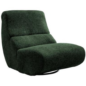 Livetastic Lesesessel, Waldgrün, Textil, Struktur, 74x85x105 cm, Stoffauswahl, Sitzfläche 360° drehbar, Wohnzimmer, Sessel, Polstersessel