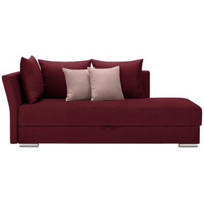 Livetastic Liege, Rot, Textil, Uni, 4-Sitzer, Füllung: Schaumstoff, 220x93x100 cm, seitenverkehrt erhältlich, Schlafen auf Sitzhöhe, Wohnzimmer, Sessel, Relaxliegen