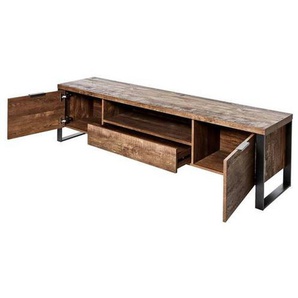 Livetastic Lowboard, Eiche, Metall, 1 Schubladen, 180x45x40 cm, stehend, in verschiedenen Holzdekoren erhältlich, Wohnzimmer, Wohnwände, Lowboards,