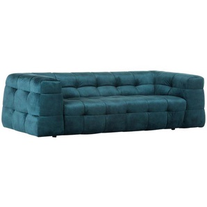 Livetastic Megasofa , Petrol , Textil , 3-Sitzer , 235x71x110 cm , Made in EU , Rücken echt , Wohnzimmer, Sofas & Couches, Sofas, Bigsofas