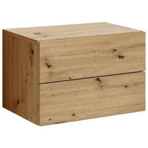 Livetastic Nachtschrank, Eiche Artisan, Holzwerkstoff, 2 Schubladen, 42x28x30 cm, Schlafzimmer, Nachttische