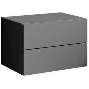 Livetastic Nachtschrank, Graphit, Holzwerkstoff, 2 Schubladen, 42x28x30 cm, Schlafzimmer, Nachttische