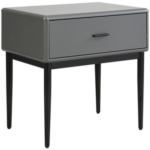 Livetastic Nachtschrank, Grau, Metall, 1 Schublade(n) Schubladen, 54x55x40 cm, Schlafzimmer, Nachttische