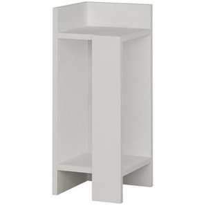 Livetastic Nachttisch, Weiß, Holzwerkstoff, 27x60x25 cm, Wohnzimmer, Wohnzimmertische, Beistelltische