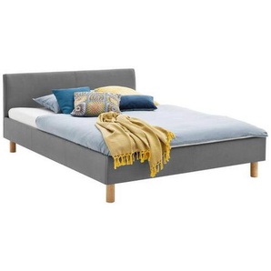 Livetastic Polsterbett meise.möbel Lena , Hellgrau , Textil , 140x200 cm , Reach , Schlafzimmer, Betten, Polsterbetten