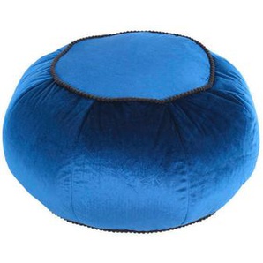 Livetastic Pouf, Blau, Textil, Füllung: Styroporkugeln, 65x35x65 cm, Reißverschluss, Wohnzimmer, Hocker, Poufs