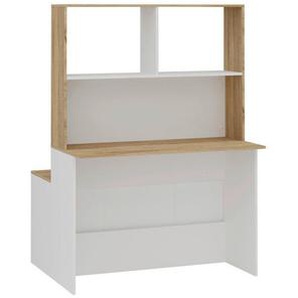 Livetastic Raumteiler, Weiß, Sonoma Eiche, Kunststoff, 2 Fächer, 2 Schubladen, 110.5x155.5x91.5 cm, Pefc, Holzmöbel, Holzregale, Bücherregale Holz