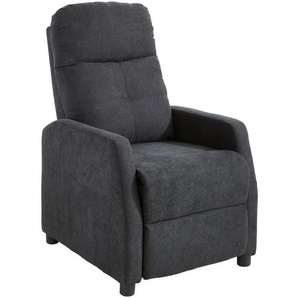 Livetastic Relax-Fernsehsessel , Anthrazit , Textil , Uni , 65x80-105x90-154 cm , Relaxfunktion , Wohnzimmer, Sessel, Fernsehsessel