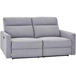 Livetastic Relax-Zweisitzer-Sofa , Hellgrau , Textil , 2-Sitzer , 198x100x93 cm , Relaxfunktion, Liegefunktion , Wohnzimmer, Sofas & Couches, Sofas, 2-Sitzer Sofas