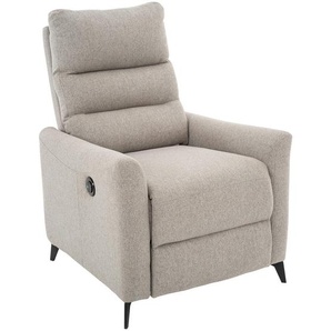 Livetastic Relaxsessel, Grau, Schwarz, Metall, Textil, 72x100x89 cm, Relaxfunktion, Wohnzimmer, Sessel, Relaxsessel