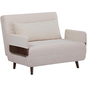 Livetastic Schlafsessel, Creme, Textil, Kiefer, 107x82x91 cm, Liegefunktion, Wohnzimmer, Sessel, Schlafsessel
