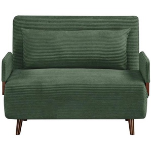 Livetastic Schlafsessel, Grün, Textil, Kiefer, 107x82x91 cm, Liegefunktion, Wohnzimmer, Sessel, Schlafsessel