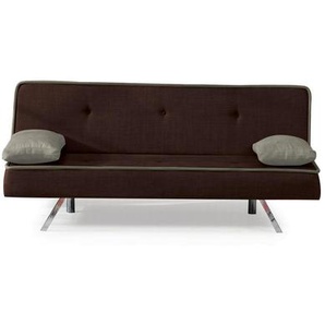 Livetastic Schlafsofa, Braun, Textil, 3-Sitzer, 183x84x82 cm, Wohnzimmer, Sofas & Couches, Schlafsofas, Klappsofas