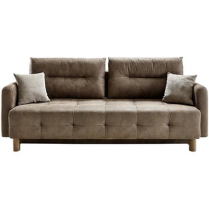 Livetastic Schlafsofa, Dunkelbraun, Textil, Used look, 2-Sitzer, Füllung: Schaumstoff, 218x80x94 cm, Stoffauswahl, Rücken echt, Kinder & Jugendmöbel, Jugendmöbel, Jugendsofas