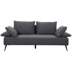 Livetastic Schlafsofa, Dunkelgrau, Textil, 3-Sitzer, Füllung: Polyester, 207x85x90 cm, Relaxfunktion, Schlafen auf Sitzhöhe, Kinder- & Jugendzimmer,