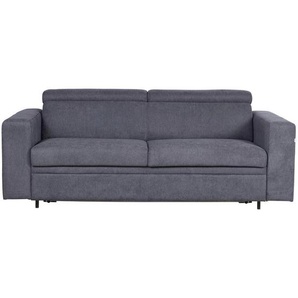 Livetastic Schlafsofa, Graublau, Textil, Uni, 3-Sitzer, 206x82-100x101 cm, Rücken echt, Kinder- & Jugendzimmer, Jugendmöbel, Jugendsofas