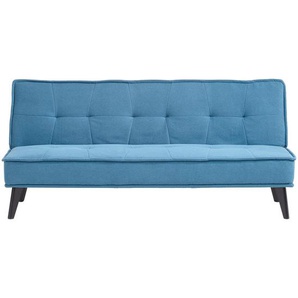 Livetastic Schlafsofa, Petrol, Textil, Kiefer, Sperrholz, 3-Sitzer, 181x91x82 cm, Liegefunktion, Wohnzimmer, Sofas & Couches, Schlafsofas, Klappsofas