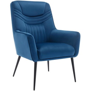 Livetastic Sessel, Blau, Textil, 74x99x74 cm, Wohnzimmer, Sessel, Polstersessel