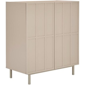 Livetastic Sideboard, Braun, Metall, Holzwerkstoff, 2 Fächer, 80x89x40 cm, Schlafzimmer, Schlafzimmer Kommoden
