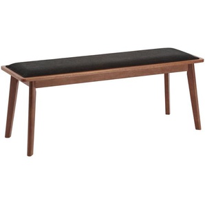 Livetastic Sitzbank, Walnuss, Holz, Nussbaum, Kautschukholz, furniert, massiv, Holzoptik, 2-Sitzer, Füllung: Polyester, Polyurethan (Pur), 38x47.5x120