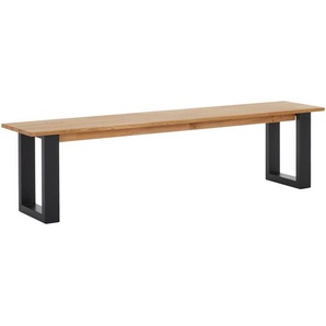 Livetastic Sitzbank, Wildeiche, Holz, Wildeiche,Buche, massiv, 3-Sitzer, 38x45x180 cm, Esszimmer, Bänke, Sitzbänke