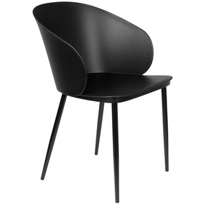 Livetastic Stuhl White Label, Schwarz, Kunststoff, 57x81x53.5 cm, Esszimmer, Stühle, Esszimmerstühle, Schalenstühle