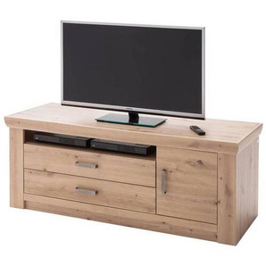 Livetastic Tv-Element, Eiche, Holzwerkstoff, 2 Schubladen, 144x60x55 cm, Made in EU, Wohnzimmer, TV Möbel, TV-Elemente