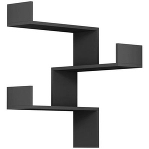 Livetastic Wandregal Lima, Anthrazit, Holzwerkstoff, 60x90x22 cm, Küchen, Küchenmöbel, Küchenregale