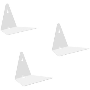 Livetastic Wandregalset Flying Books, Weiß, Metall, 17x13x12 cm, Küchen, Küchenmöbel, Küchenregale