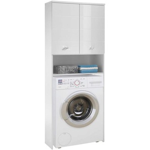 Livetastic Waschmaschinenschrank, Weiß, Kunststoff, 76x190x31 cm, Made in EU, Schlafzimmer, Kleiderschränke, Mehrzweckschränke