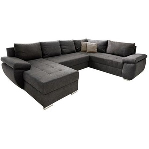 Livetastic Wohnlandschaft , Braun , Uni , 5-Sitzer , Füllung: Schaumstoff , U-Form , 294x219 cm , Made in EU , Liegefunktion , Wohnzimmer, Sofas & Couches, Wohnlandschaften, Wohnlandschaften in U-Form