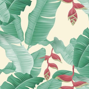 living walls Fototapete ARTist Heliconia, (Set, 4 St), Vlies, Wand, Schräge