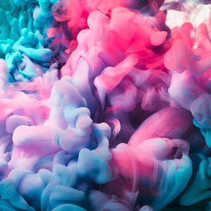 living walls Fototapete Designwalls Colored Smoke 1, glatt, (5 St), Vlies, Wand, Schräge, Decke