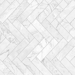 living walls Fototapete Designwalls Marble Tiles, glatt, (5 St), Vlies, Wand, Schräge, Decke