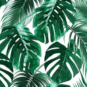 living walls Fototapete Designwalls Palm Leaves 1, glatt, (5 St), Vlies, Wand, Schräge, Decke