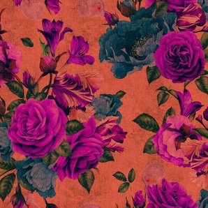 living walls Fototapete Walls by Patel Spanish Rose 2, glatt, (4 St), Vlies, Wand, Schräge