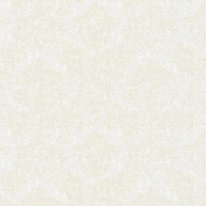 LIVING WALLS Textiltapete Di Seta Tapeten Gr. B/L: 0,53 m x 10,05 m, grau (hellgrau, beige) Barock-Tapeten