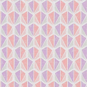 LIVING WALLS Vliestapete Pop Colors Tapeten Gr. B/L: 0,53 m x 10,05 m, rosa (natur, rosa, lila) Vliestapeten Tapeten
