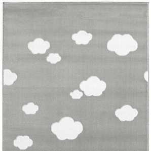 Livone Happy Rugs Sky Cloud (120x180 cm) silbergrau/weiß