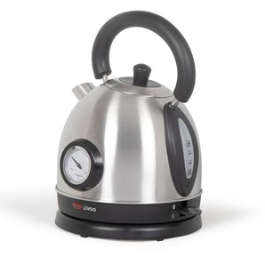 Livoo Wasserkocher mit Temperaturregelung 1,8 L 1800 W Silbern