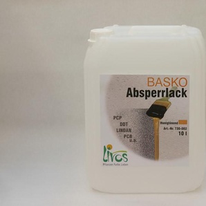 Livos BASKO-Absperrlack Nr. 730, 10 Liter, Farbe im Produkt wählbar