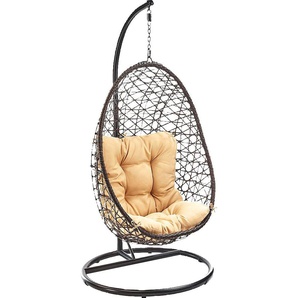 Hängesessel LOCKER CRISSCROSS Sessel Gr. mit Kissen, B/H/T: 96 cm x 190 cm x 64 cm, braun Hängesessel und Kugelsessel Sessel