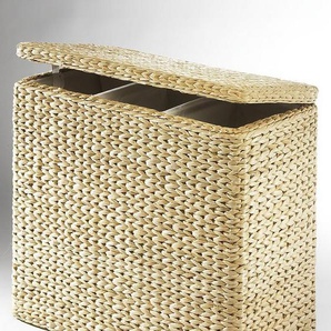 locker Wäschesortierer, geflochtene Binse, Höhe 64 cm