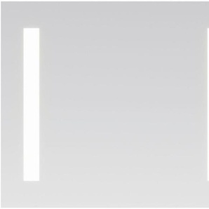 Loevschall Badspiegel Römö Quadratisch, Spiegel mit LED Beleuchtung, Lichtspiegel, Verstellbarer Badezimmerspiegel mit Beleuchtung, Dänisches Design