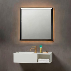 LED-Lichtspiegel LOEVSCHALL Verona Spiegel Gr. B/T: 80 cm x 6,1 cm, silberfarben Kosmetikspiegel