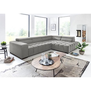 loftscape Ecksofa Masaya Hellgrau Microfaser 307x73x201 cm mit Schlaffunktion