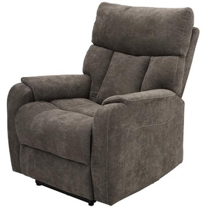 loftscape Fernsehsessel Jumet Dunkelgrau Microfaser mit Relaxfunktion 85x106x98 cm (BxHxT)