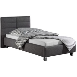 loftscape Polsterbett Parsberg 100x200 cm Webstoff Grau Modern