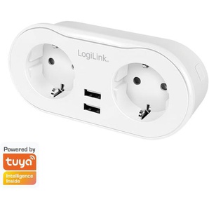 LOGILINK Funksteckdose SH0102, 2-fach, 2x USB, Smart