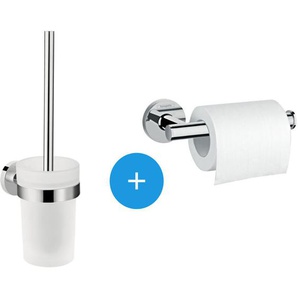 Hansgrohe - Logis Universal - Pack Ersatzrollenhalter + Toilettenbürste, Chrom (41722000-DUOLOGIS3)